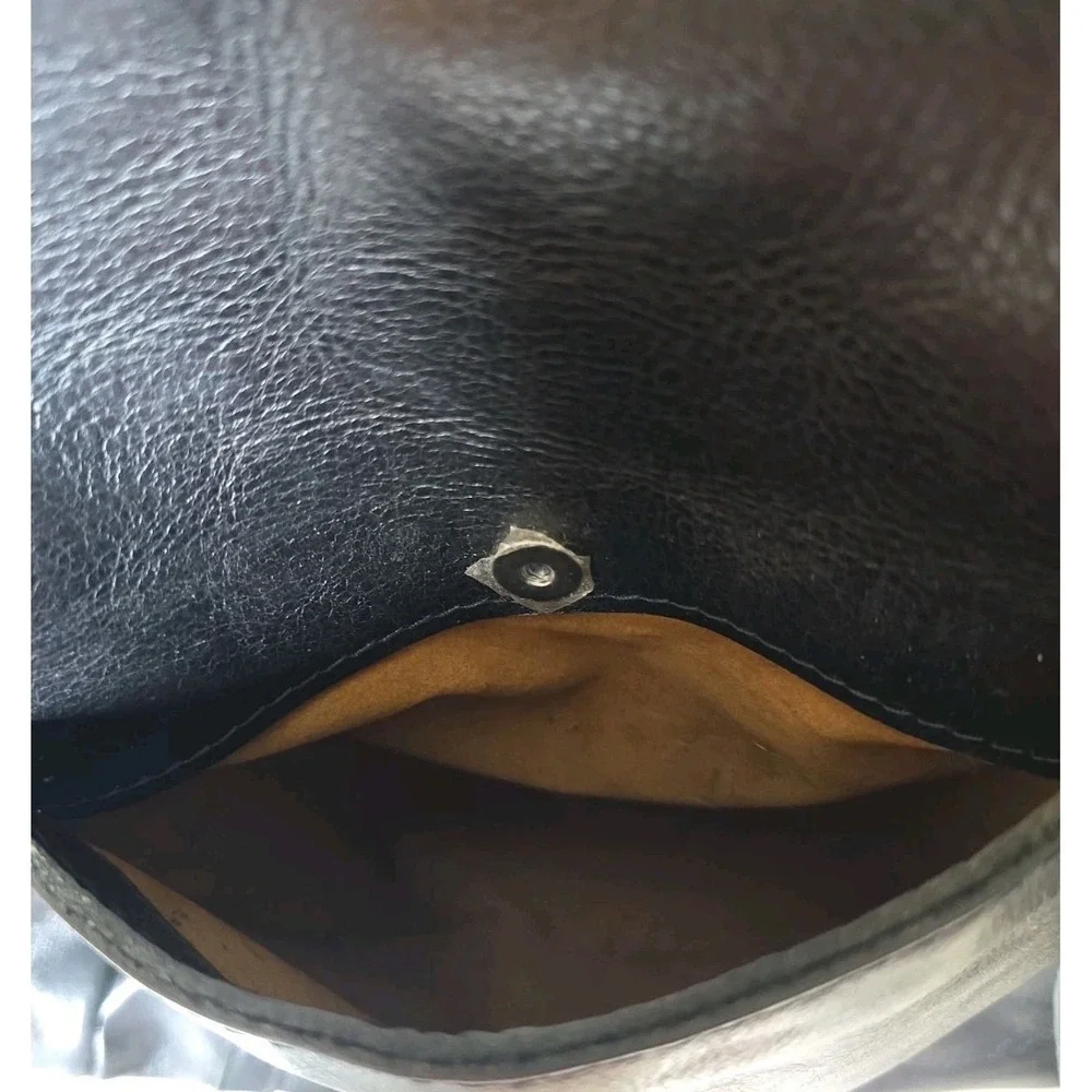 Patricia Nash  Benvenuto Black Leather Purse XL Tote Bag Studded